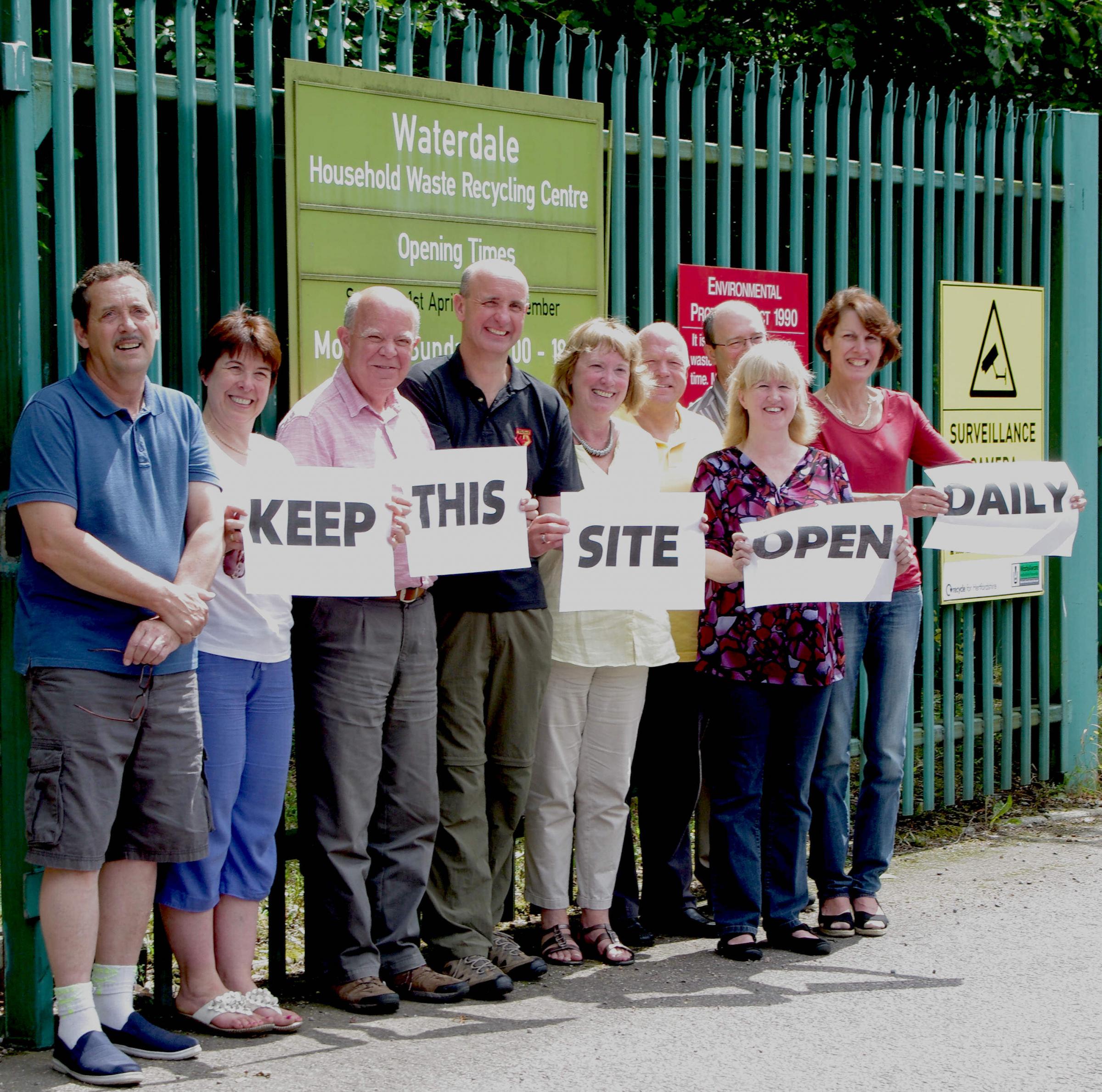 Liberal Democrat councillors campaigning in 2014