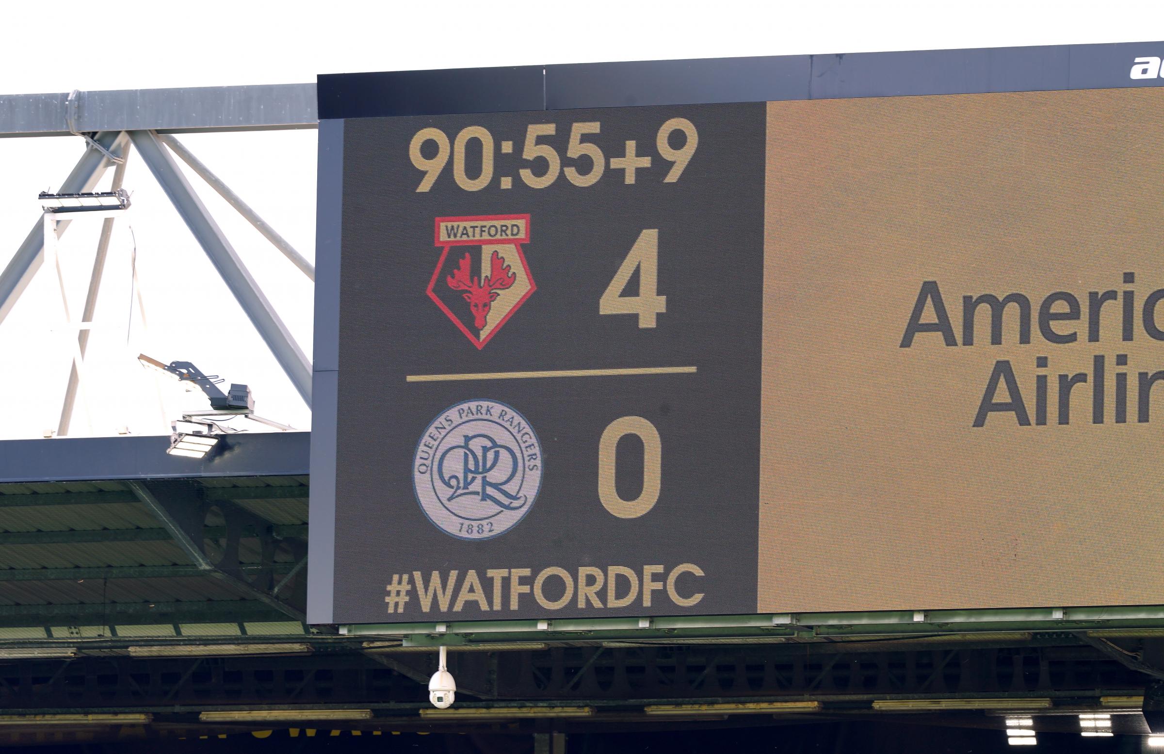 One stat shows Watford need handbrake off at Vicarage Road