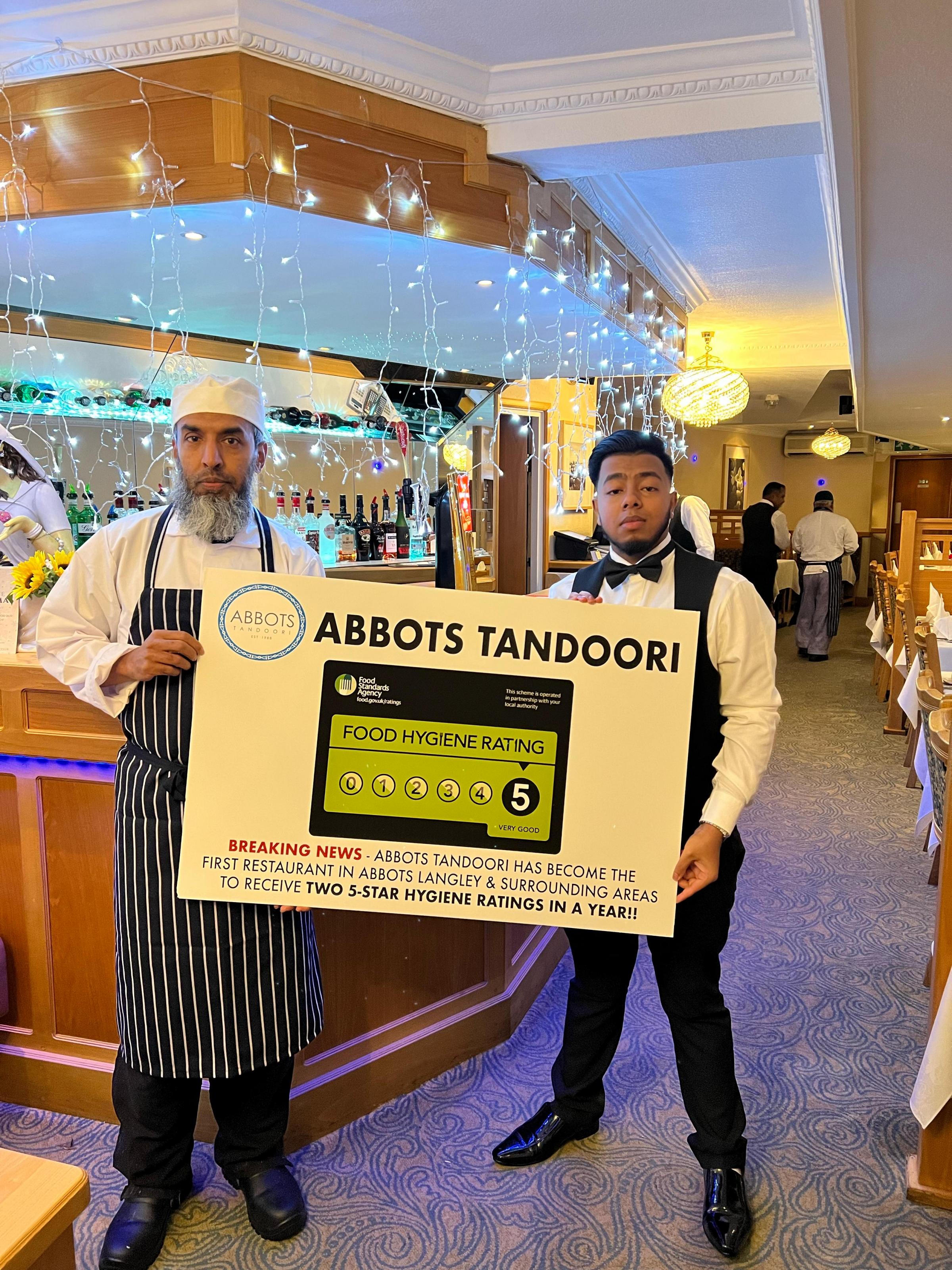 Abbots Tandoori, Abbots Langley, restaurant award nomination