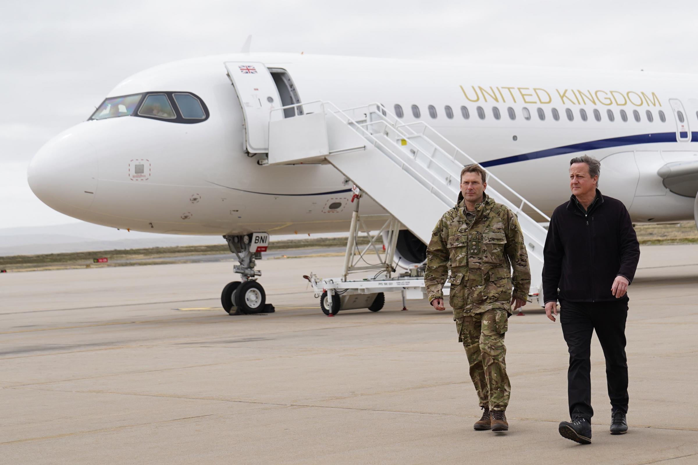 Cameron arrives in Falklands to show support for ‘valued part of British family’