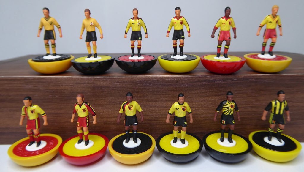 A slice of Watford nostalgia delivered in Subbuteo form