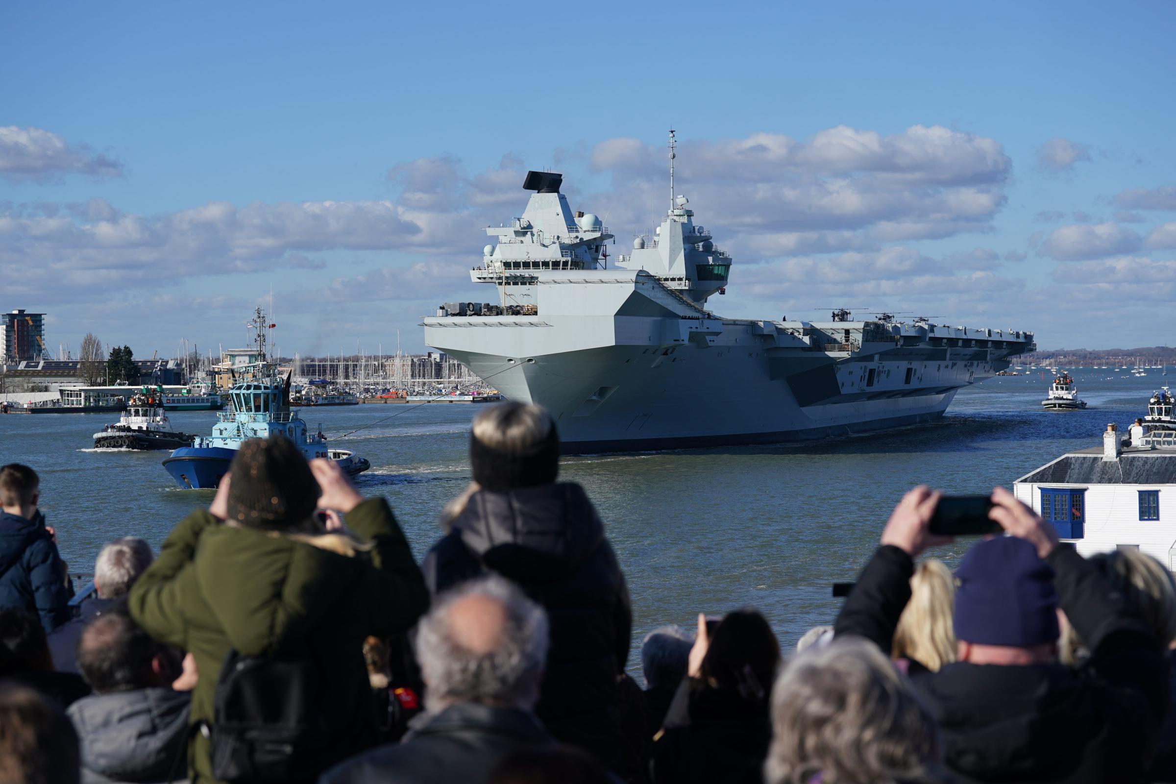 Five Nato warships call in at UK port ahead of largest exercise since Cold War