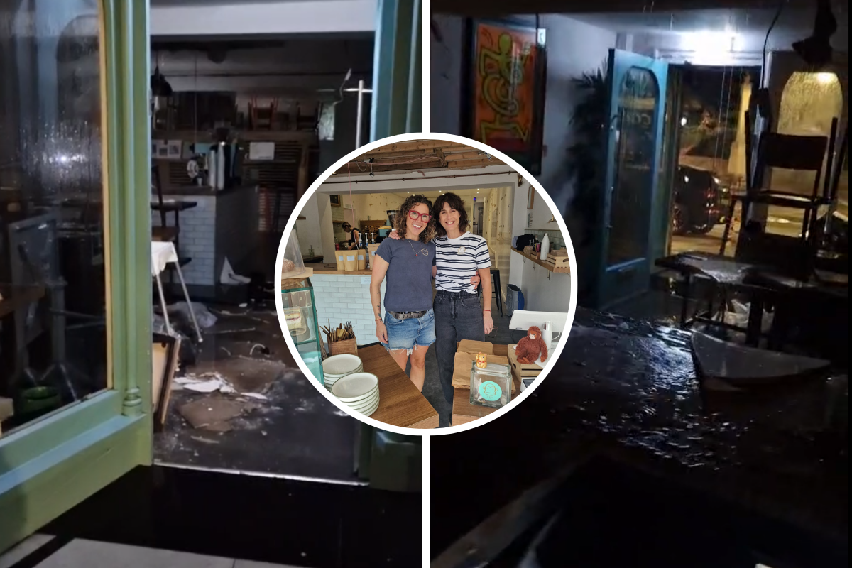 Community rallies after café suffers 'catastrophic' flooding